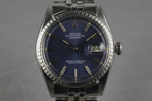 1969 Rolex Datejust 1603 Blue Dial