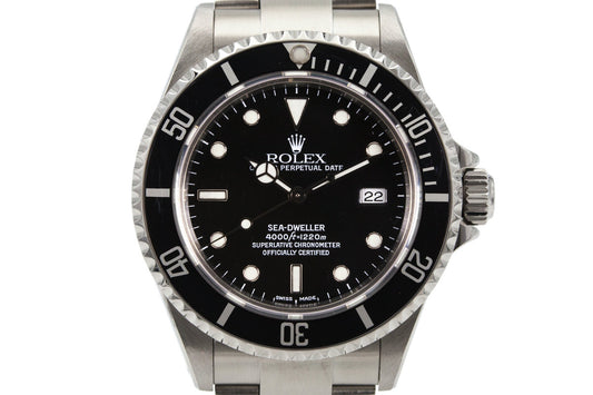 2002 Rolex Sea Dweller 16600 with Box and Papers