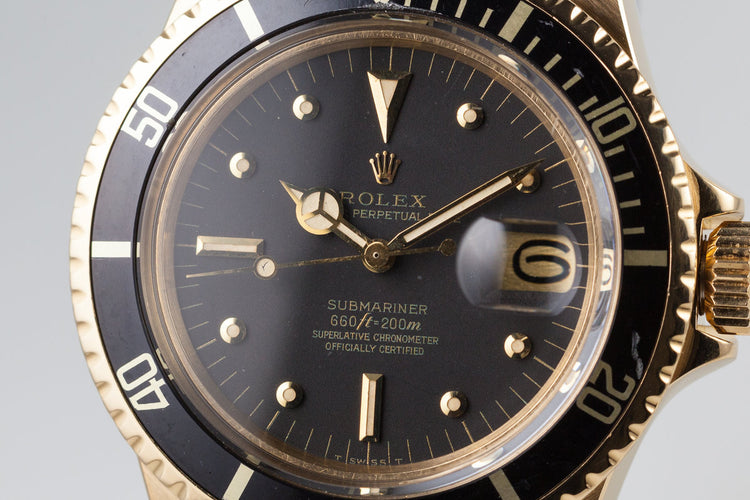 1978 YG Rolex Submariner 1680 Black Nipple Dial