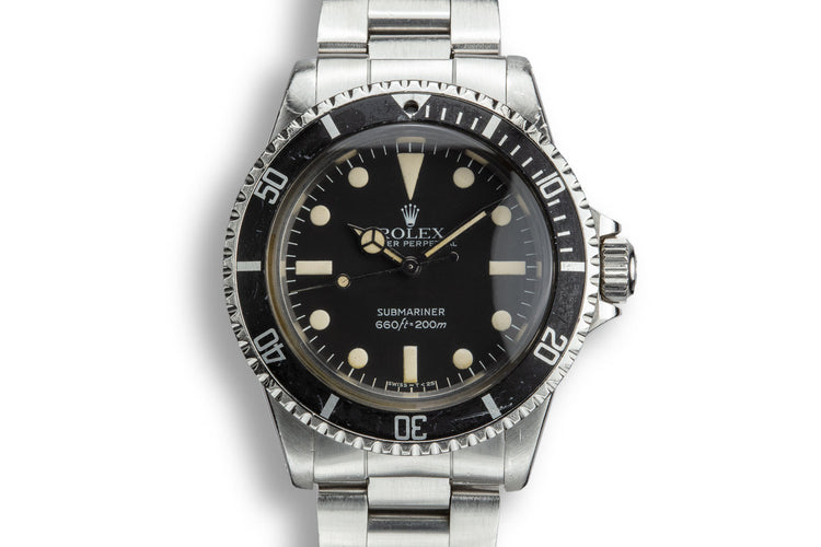 1980 Rolex Submariner 5513 with Mark 4 Maxi Dial