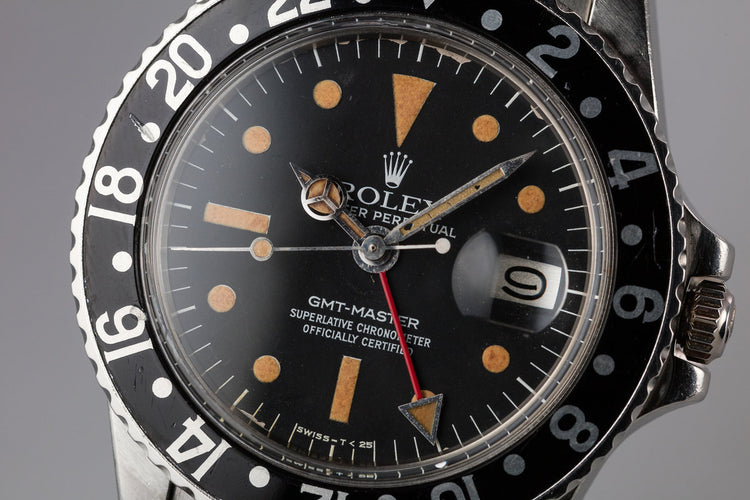 FS: 1979 Rolex GMT-Master 1675 Radial Dial with Black Bezel with Papers
