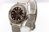 2020 Omega Seamaster 300M '007 Edition James Bond "No Time To Die" 210.90.42.20.01.001 Titanium with Box, Wallet & Cards