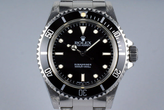 1996 Rolex Submariner 14060 with Box and Papers