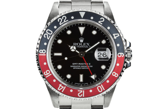 1995 Rolex GMT-Master II 16710 with faded Coke Bezel