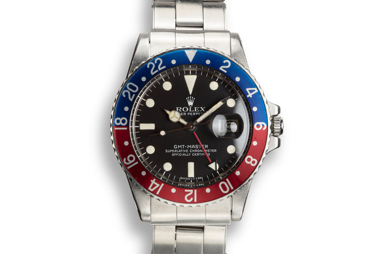 1978 Rolex GMT-Master 1675 "Pepsi" with Service Papers