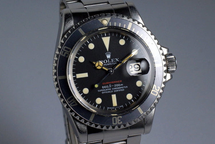 1970 Rolex Red Submariner 1680 Mark V Dial with RSC Papers