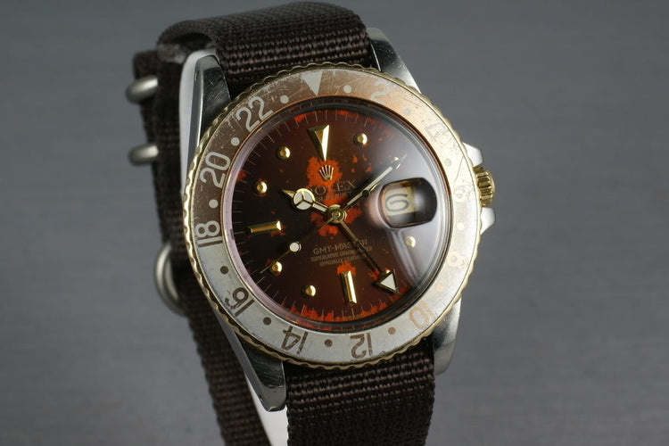 Rolex GMT Two Tone 16753 with root beer tropical nipple dial