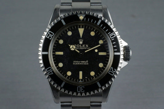 1963 Rolex Submariner 5513 PCG with Gilt UNDERLINE Dial