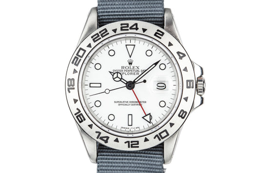 1986 Rolex Explorer II 16550 White Dial