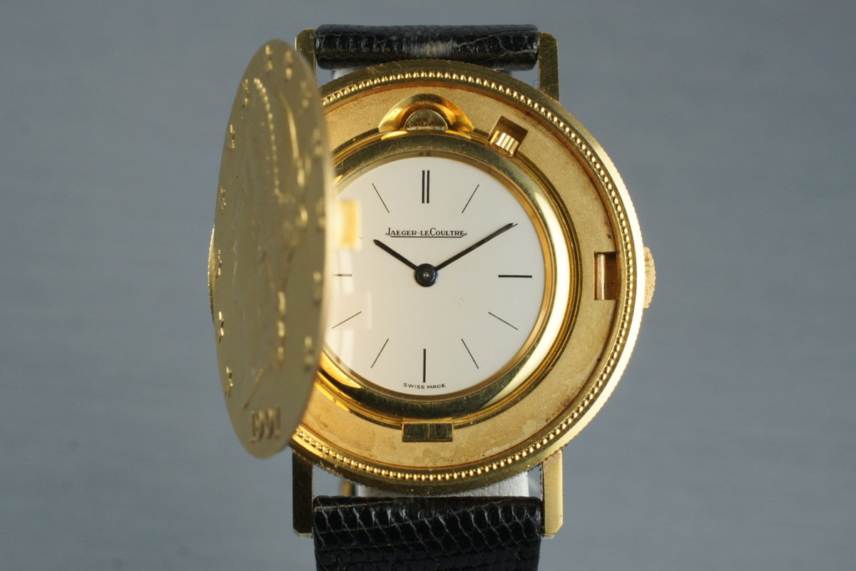 HQ Milton 1980 s Jaeger LeCoultre 18K 20 Dollar Gold Coin Watch