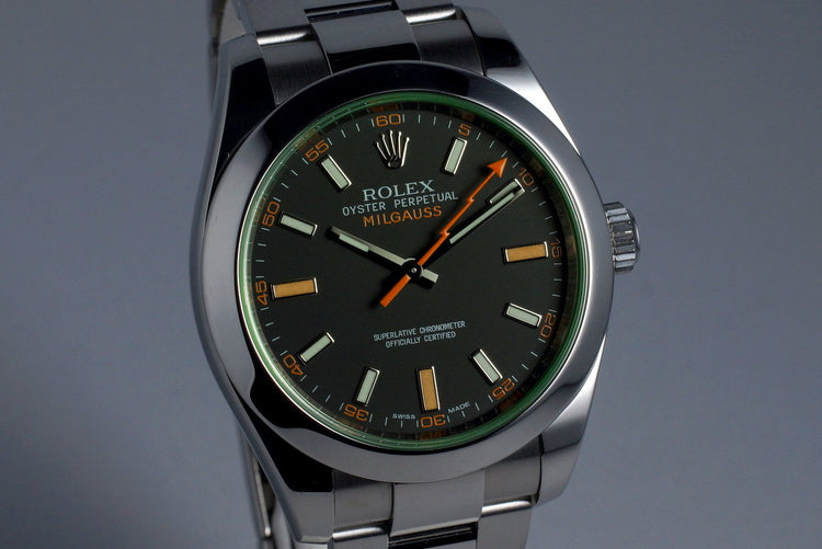 2009 Rolex Milgauss Green 116400V