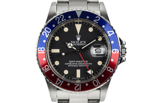 1983 Rolex GMT-Master 16750 Matte Dial with Rolex Service Papers