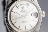 1966 Rolex 18K WG Day-Date 1803 No Lume Dial Day and date wheels Printed in Arabic