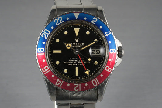 1960 Rolex GMT 1675 PCG Serpico Y Laino Dial