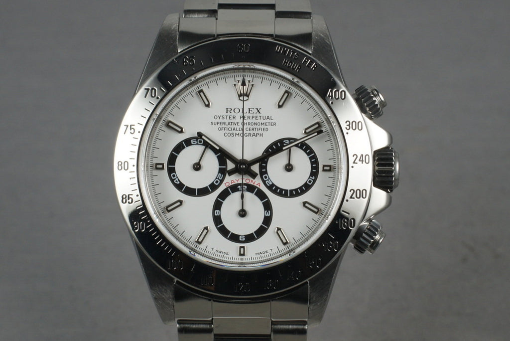 Rolex SS Zenith Daytona 16520 with Box and Papers