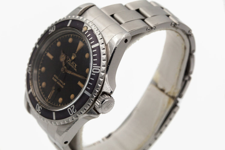 1961 Rolex Submariner 5512 PCG with Tropical Brown Gilt Chapter Ring 2 Line Dial