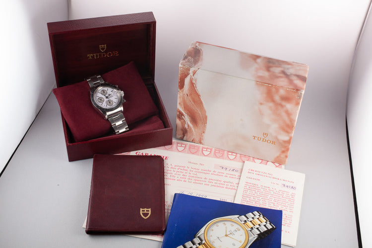 1992 Tudor Chronograph 79180 White Enamel Dial with Box