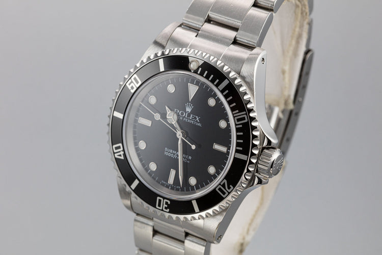 1990 Rolex Submariner 14060 with Service Papers