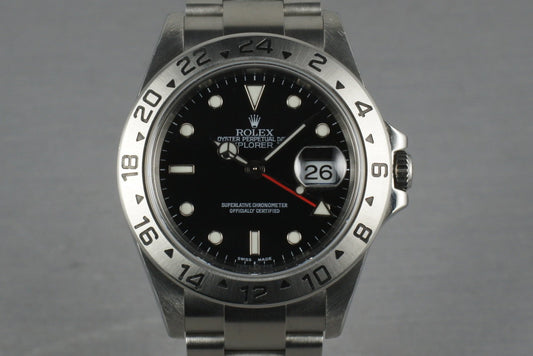 Rolex Explorer II 16570 No holes D serial Box and Papers
