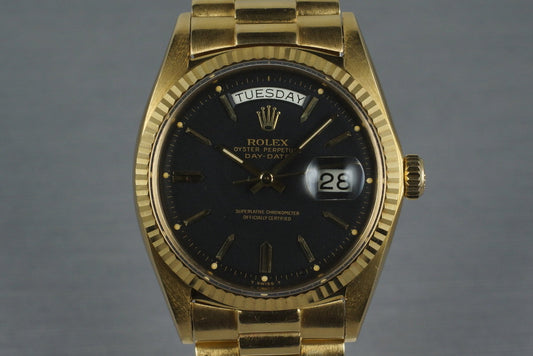 1969 Rolex YG Day-Date 1803 with Box and Papers