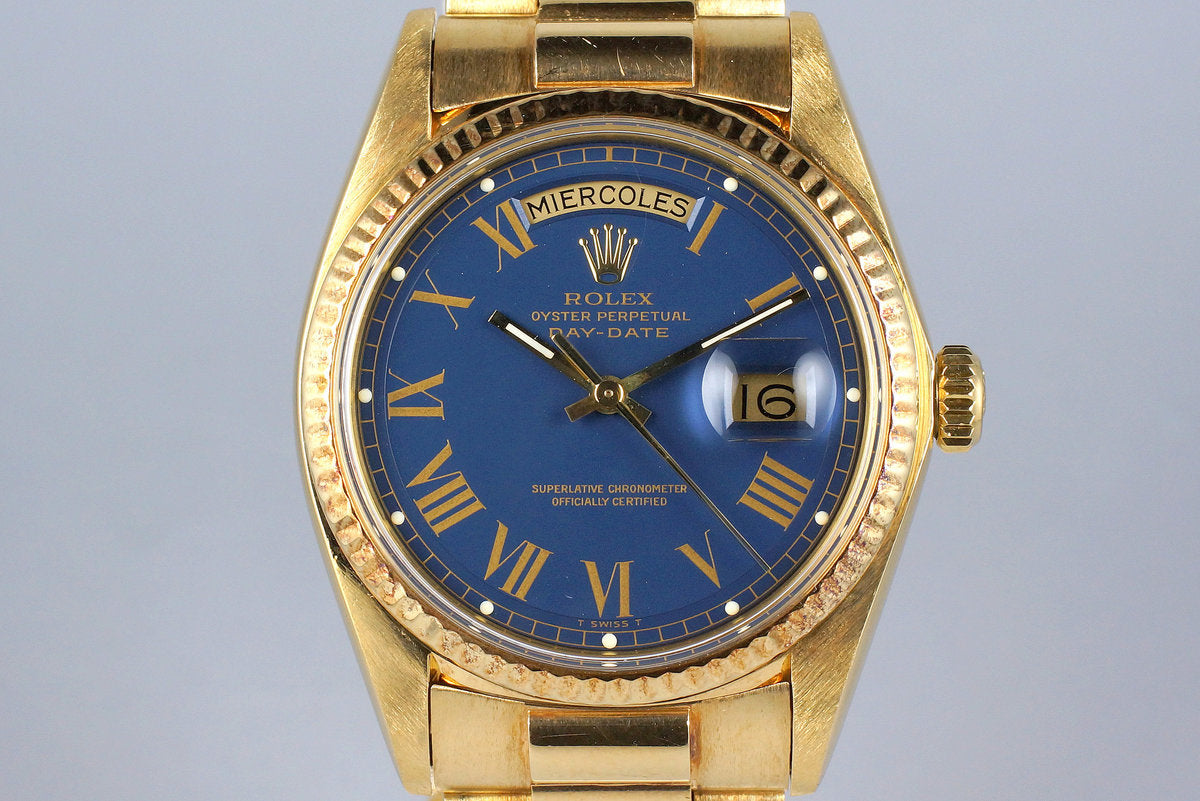 Rolex 1803 blue on sale dial