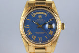 1975 Rolex YG Day-Date 1803 Matte Blue Buckley Dial