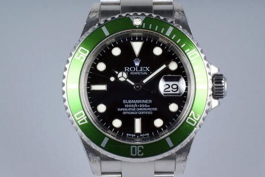 2004 Rolex Green Submariner 16610V Mark I Dial with RSC Service Estimate