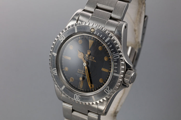 1963 Rolex Pointed Crown Guard Submariner 5512 with Gilt 4 Line Underline Dial