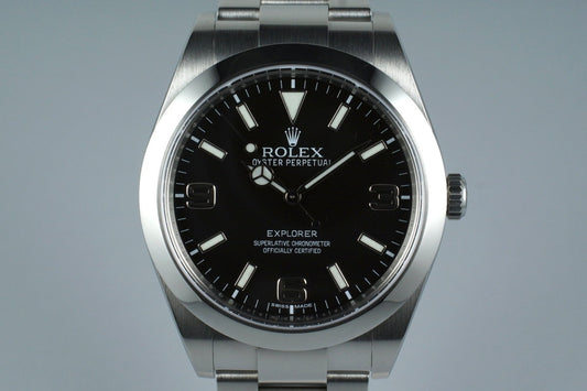 2014 Rolex Explorer 214270 with Box and Papers