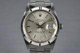 2001 Rolex Silver Dial Date 15210 with Box & Papers