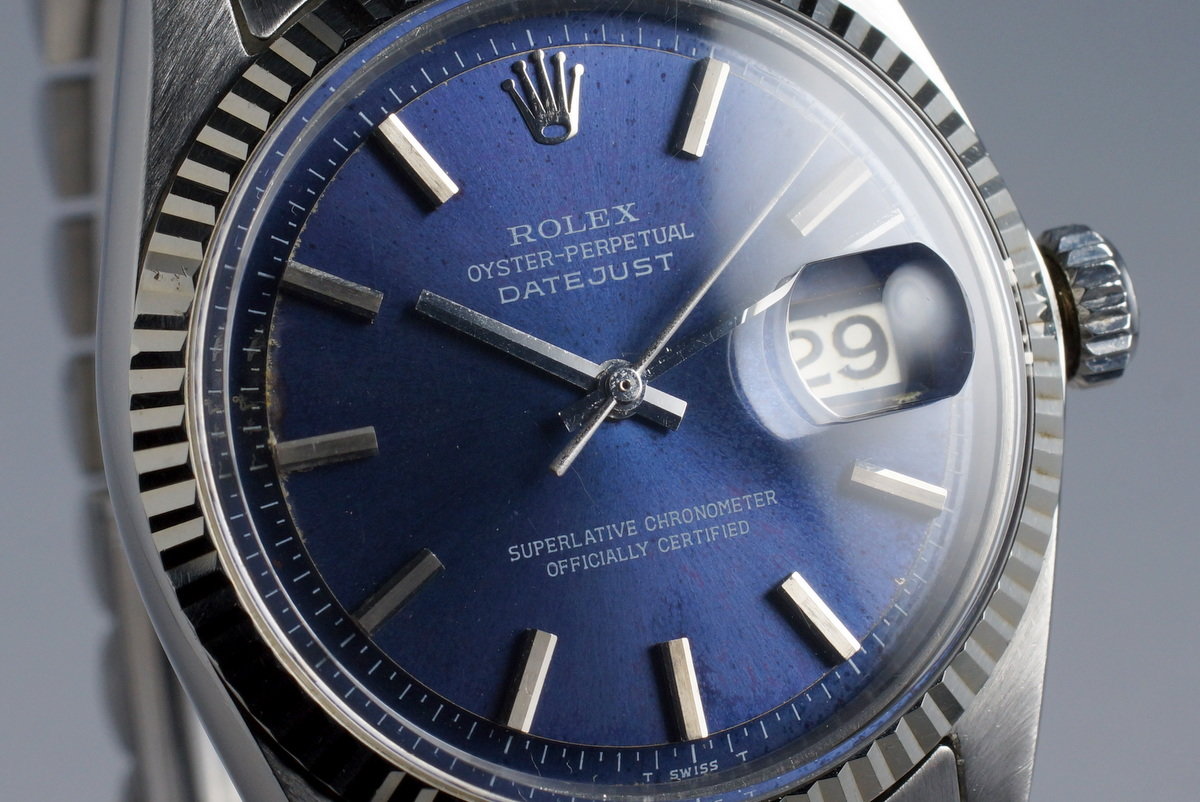 HQ Milton - 1978 Rolex DateJust 1601 Blue Dial, Inventory #7475
