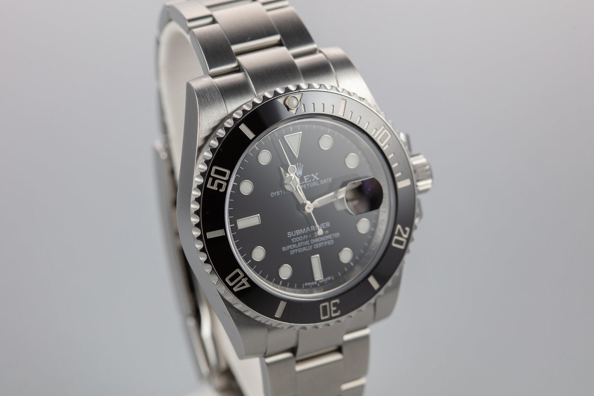 HQ Milton - 2015 Rolex Submariner 116610LV Hulk with Box & Card,  Inventory #A4654, For Sale