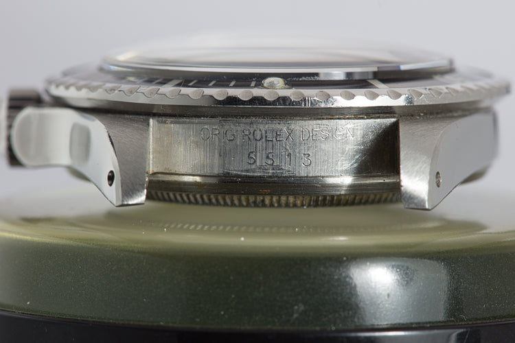 1985 Rolex Submariner 5513 Tiffany & Co Creamy lume Spider Dial