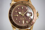 1977 Rolex 18k 1675 GMT Master Brown Nipple Dial