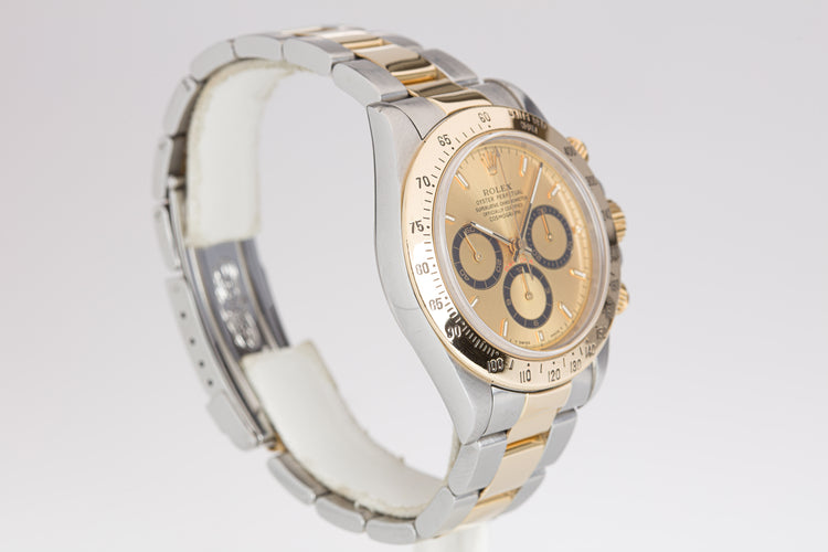 1996 Rolex 18k/St Daytona 16523 Champagne Dial