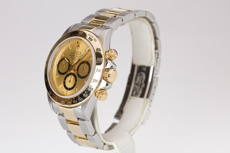 1996 Rolex 18k/St Daytona 16523 Champagne Dial