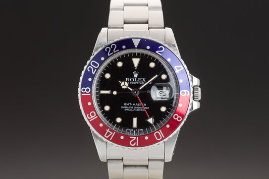 1985 Rolex GMT-Master 16750 "Pepsi" Glossy Dial with Creamy, WG Surround Lume