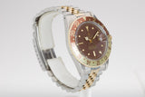 1977 Rolex 14k/St GMT Master 1675 Brown Nipple Dial Jubilee bracelet