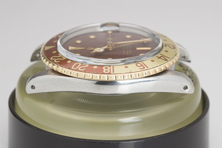 1977 Rolex 14k/St GMT Master 1675 Brown Nipple Dial Jubilee bracelet